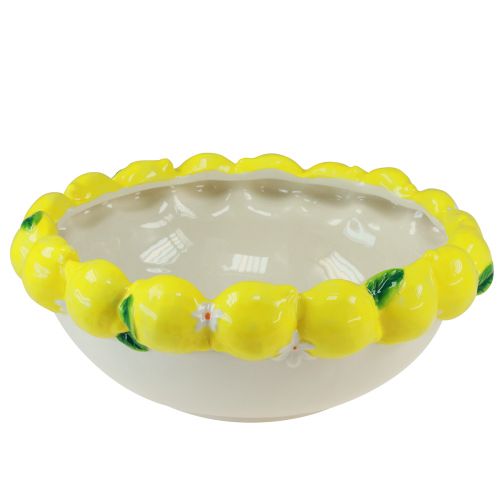 Ciotola decorativa portafrutta al limone in ceramica Ø30cm