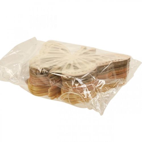 Prodotto Appendiabiti decorativo farfalle decorative beige/rosa/giallo 12 cm 12 pz
