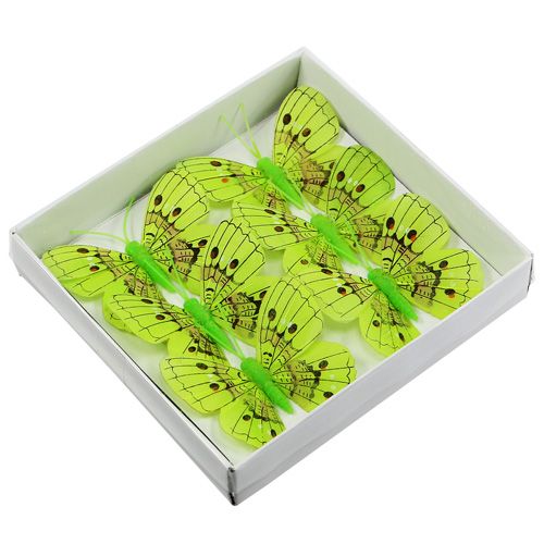 Prodotto Farfalle Deco verdi 8 cm 6 pezzi