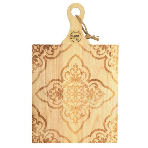 Floristik24 Tagliere decorativo vassoio rettangolare in legno di mango 33×29cm