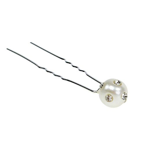 Floristik24 Spilla decorativa con perla Ø9mm 20 pz