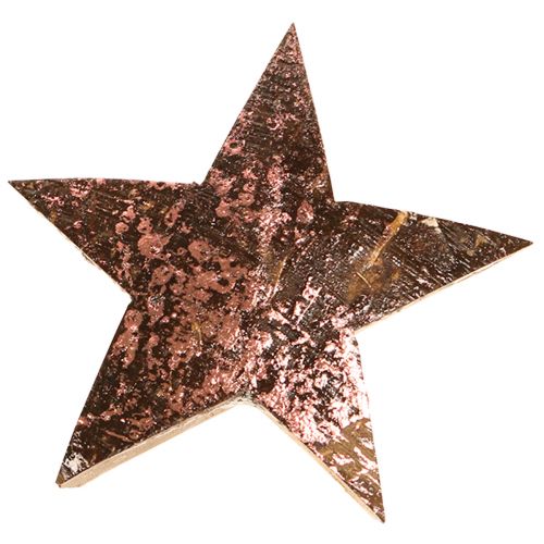 Floristik24 Stella di Natale decorativa rosa cocco metallizzato 5 cm 50 pz