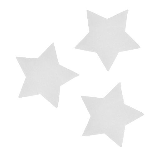 Prodotto Deco stella bianca 7cm 8 pezzi