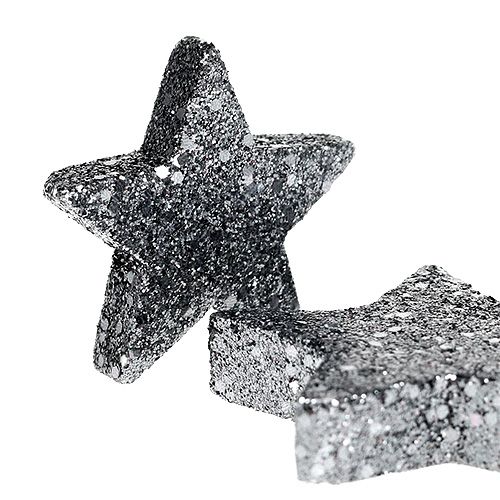 Floristik24 Stelle decorative per dispersione 4-5 cm nere 40 pezzi