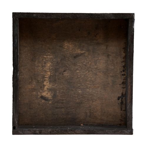 Floristik24 Vassoio decorativo vassoio quadrato in legno marrone 20×20×3,5 cm