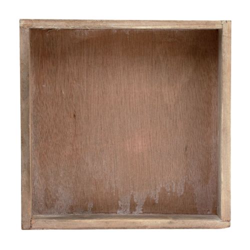 Prodotto Vassoio decorativo vassoio quadrato in legno naturale 20×20×3,5 cm 2 pz