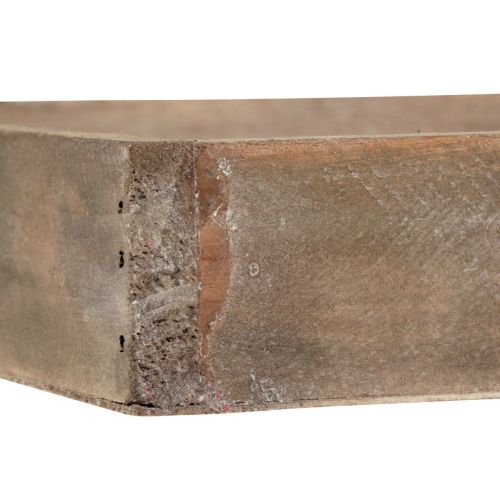 Prodotto Vassoio decorativo vassoio quadrato in legno naturale 20×20×3,5 cm 2 pz