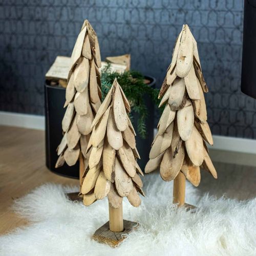 Floristik24 Deco albero di Natale legno rustico albero di Natale H55cm