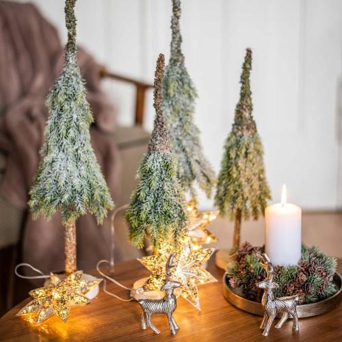 Floristik24 Albero di Natale decorativo innevato verde, bianco 40 cm