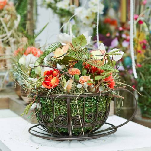 Floristik24 Tazza decorativa marrone scuro Ø23cm H13,8cm