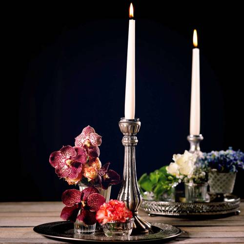 Floristik24 Piatto decorativo Marrakech argento Ø33cm