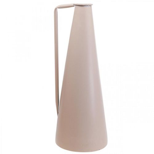Prodotto Vaso decorativo brocca decorativa in metallo rosa conico 15x14,5x38cm