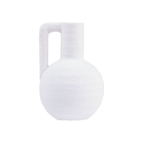 Floristik24 Vaso decorativo mini vaso da fiori bianco con manico H15 cm