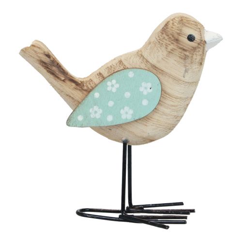 Floristik24 Uccelli decorativi Uccelli in legno decorazione da tavolo primavera naturale colorato 12 cm 3 pz