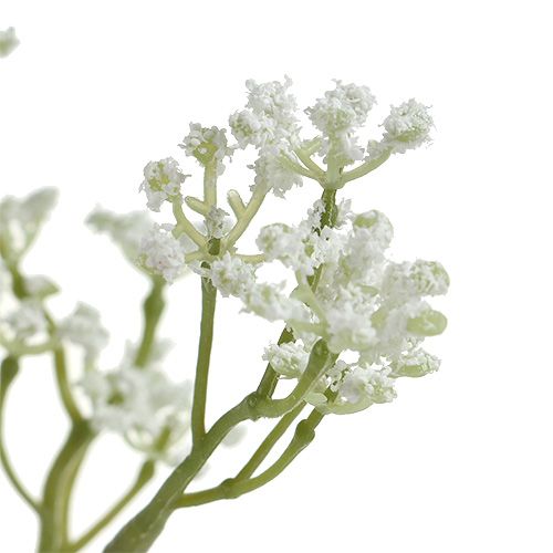 Floristik24 Deco ramo verde-bianco L43cm 4 pezzi