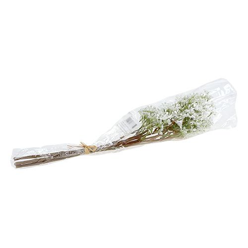 Floristik24 Deco ramo verde-bianco L43cm 4 pezzi