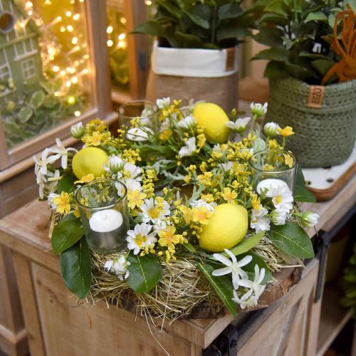 Floristik24 Ramo decorativo limone ramo di limone artificiale 42cm 3pz