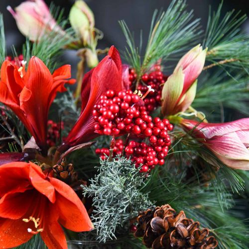 Floristik24 Ramo decorativo con bacche rosse ramo di bacche decorazione autunnale 26 cm 6 pezzi