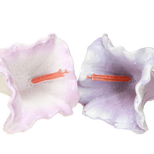 Prodotto Appendiabiti decorativo Campanula Viola Bianco Ø3,5cm H8cm 6pz