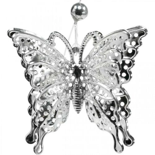 Prodotto Farfalla decorativa pendente, decorazione matrimonio, farfalla in metallo, molla 6 pezzi