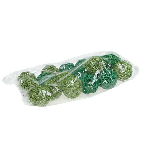 Floristik24 Palline decorative assortite. Verde 7 cm 18 pezzi