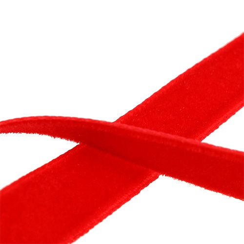 Prodotto Nastro decorativo Velluto rosso 10mm 20m