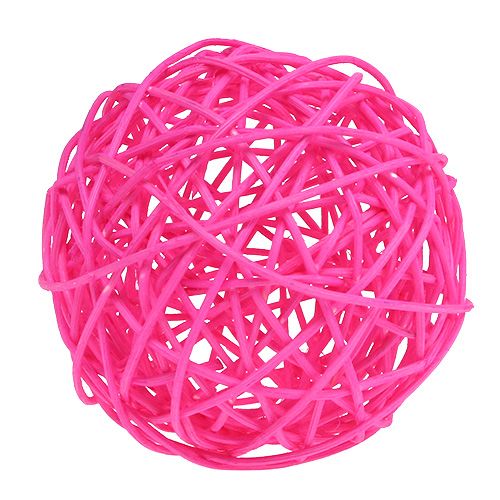 Floristik24 Decoball Pink 10cm 6 pezzi