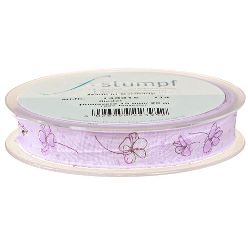 Prodotto Nastro decorativo fiori regalo primaverile nastro lilla 15mm 20m