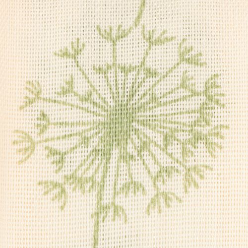 Prodotto Nastro decorativo, nastro regalo, motivo dente di leone, crema, 40 mm, 15 m