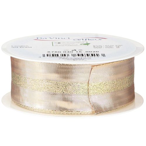 Prodotto Nastro decorativo glitter oro nastro natalizio 40mm 20m