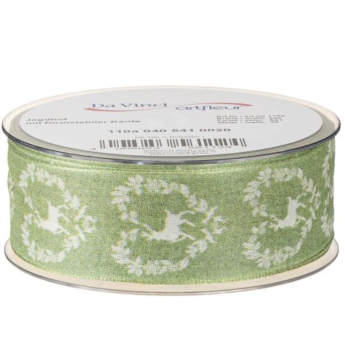 Prodotto Nastro decorativo cervo verde 40mm 20m