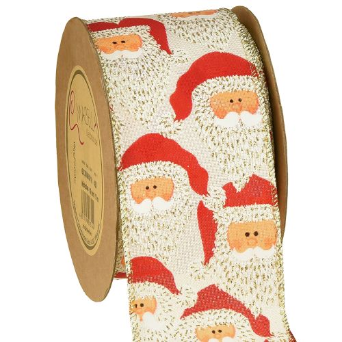 Nastro decorativo Babbo Natale nastro decorativo 60mm 10m