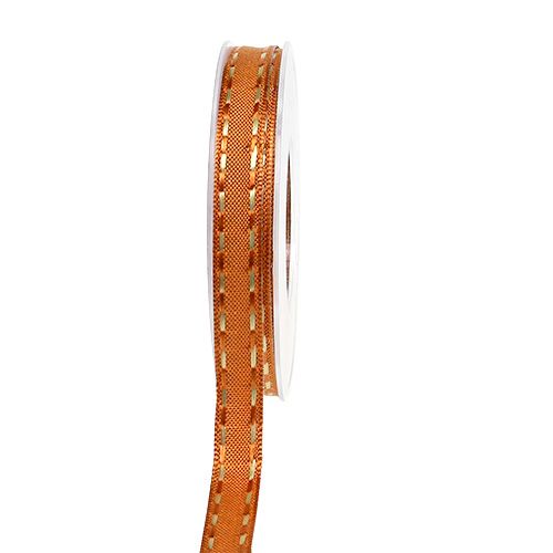 Nastro regalo per la decorazione arancione con filo filo 15mm 15m