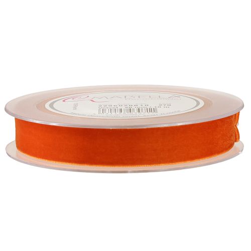 Prodotto Nastro decorativo in velluto arancione scuro 20mm 10m