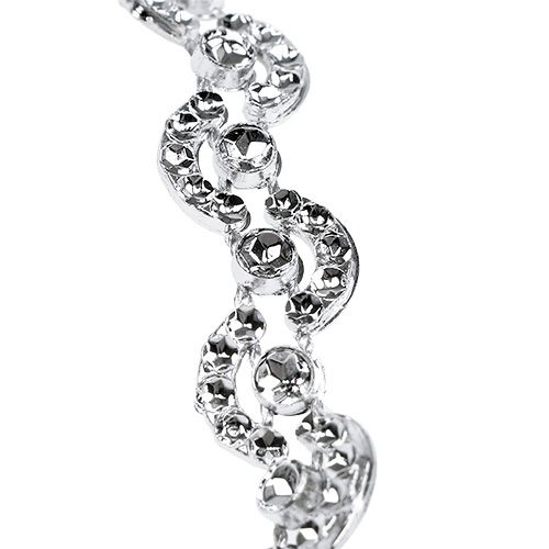 Nastro decorativo argento lucido 10mm 9m | Floristik24.it