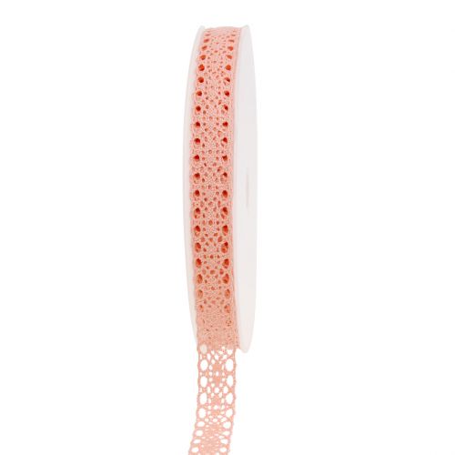 Nastro decorativo in pizzo 16mm 20m salmone