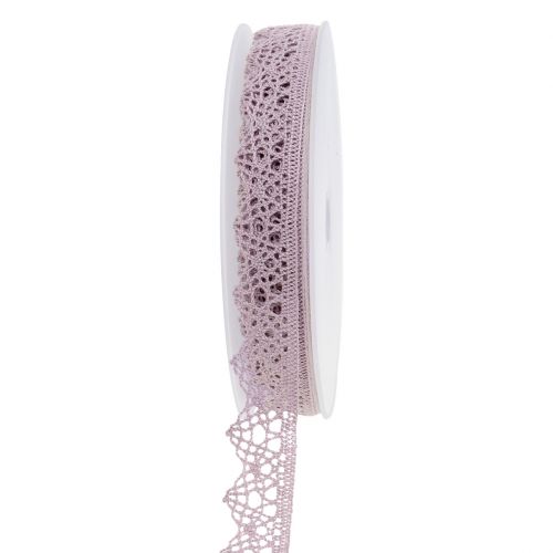 Nastro decorativo in pizzo 22mm 20m lilla