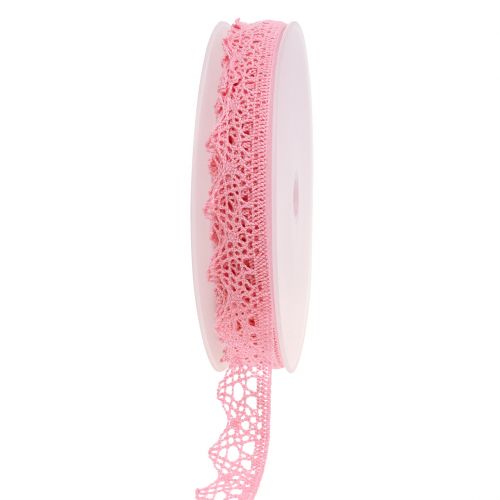 Nastro decorativo in pizzo 22mm 20m rosa