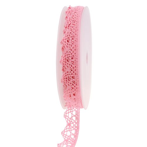 Pizzo Nastro regalo per la decorazione 22mm 20m rosa