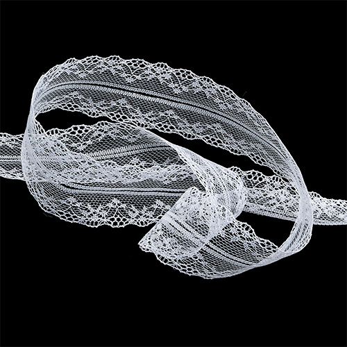 Prodotto Nastro decorativo pizzo bianco 40mm 20m
