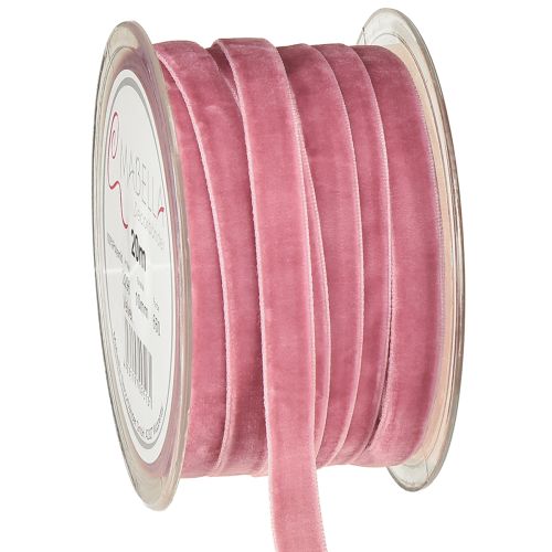 Nastro decorativo in velluto viola chiaro 10 mm 20 m