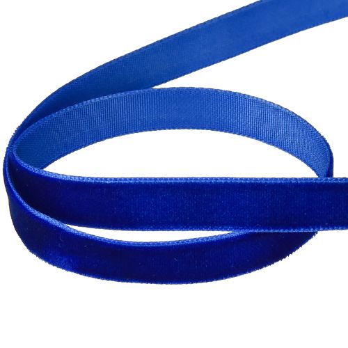 Prodotto Nastro decorativo Velluto nastro velluto blu 10mm 20m
