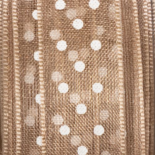 Prodotto Nastro regalo a pois per decorazioni nuziali eleganti e confezioni creative, largo 1,5 cm, lungo 20 m