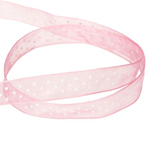 Prodotto Nastro regalo con un elegante motivo a pois, ideale per confezioni festive, largo 1,5 cm e lungo 20 m.