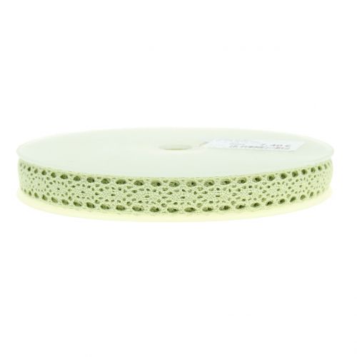 Prodotto Nastro decorativo in pizzo verde 16mm 20m