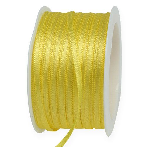 Floristik24 Nastro regalo giallo 3 mm x 50 m