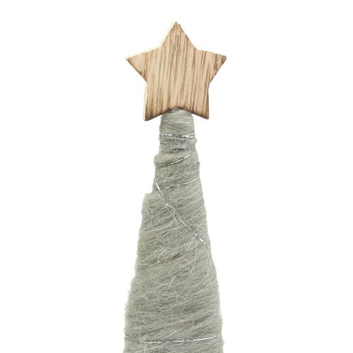 Floristik24 Felt Dreams Nature, bianco 33cm 3 pezzi