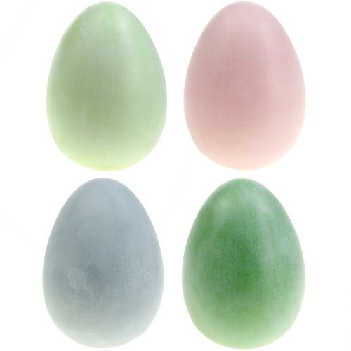 Floristik24 Uova di Pasqua grandi colori pastello H16cm 4pz