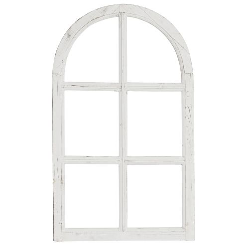 Floristik24 Finestra decorativa shabby chic finestra decorativa in legno bianca 40×70cm
