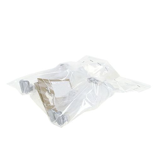 Floristik24 Figura decorativa orso con piume bianco 12 cm 2 pezzi